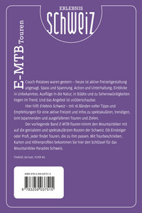 Suisse, circuits E-Mountainbike, guide vélo Erlebnis Schweiz, édition allemande Suisse, circuits E-Mountainbike, guide vélo Erlebnis Schweiz, édition allemande