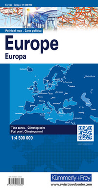 Europakarte, Karte politisch 1:4,5 Mio.