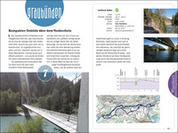 Switzerland, hiking over suspension bridges, hiking guide Erlebnis Schweiz, german edition