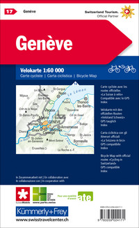 Schweiz, Genf, Nr. 17, Velokarte 1:60'000 Schweiz, Genf, Nr. 17, Velokarte 1:60'000