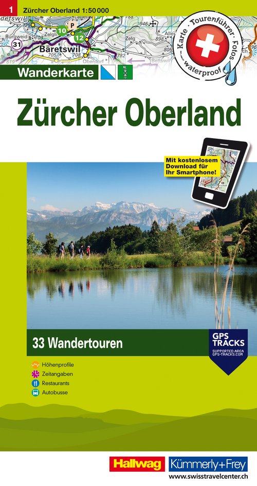 01 Zürcher Oberland 1:50'000 German Edition