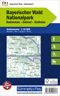 Germany, Bavarian Forest National Park, No. 54, outdoor map 1:35,000 Germany, Bavarian Forest National Park, No. 54, outdoor map 1:35,000