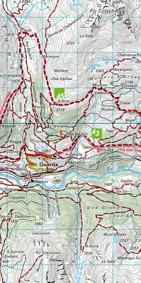 Schweiz, Unterengadin, Scuol, Samnaun, Nr. 24, Wanderkarte 1:40'000 Schweiz, Unterengadin, Scuol, Samnaun, Nr. 24, Wanderkarte 1:40'000
