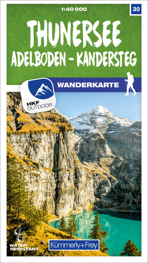Suisse, Lac de Thoune, Adelboden - Kandersteg, Nr. 30, Carte pédestre 1:40'000