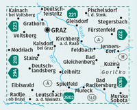 KOMPASS Wanderkarten-Set 226 Südsteiermark, Graz, Leibnitz, Deutschlandsberg, Unteres Murtal (2 Karten) 1:50.000
