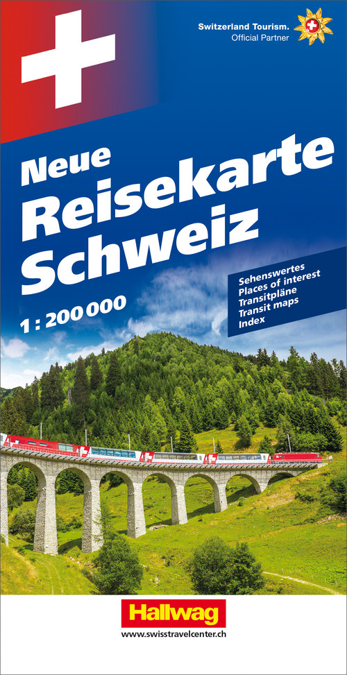Schweiz, Reisekarte, Strassenkarte 1:200'000