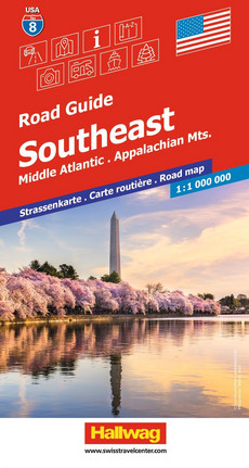 USA, Southeast, Nr. 8, Strassenkarte 1:1Mio.