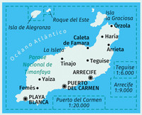 KOMPASS Wanderkarte 241 Lanzarote 1:50.000