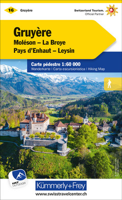 Switzerland, Gruyère, Nr. 16, Hiking map 1:60'000