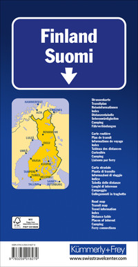 Strassenkarte Finnland 1:650 000