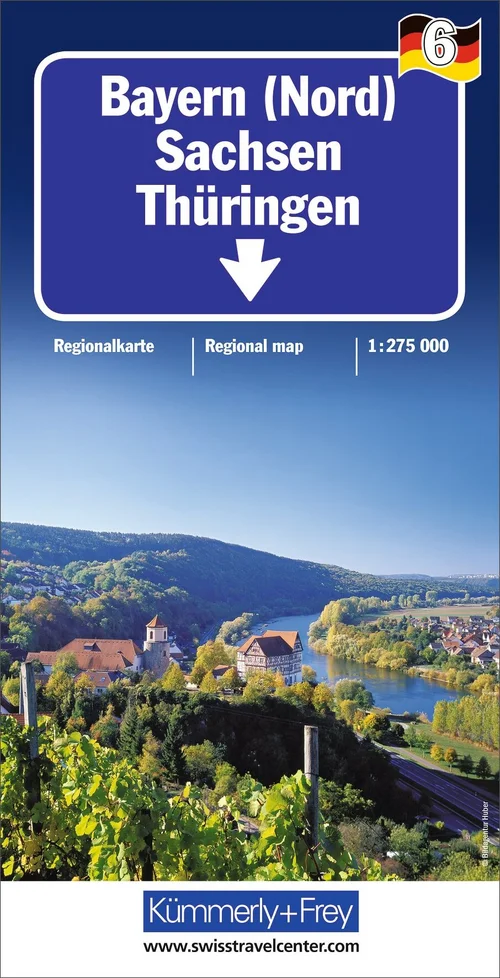 Deutschland, Bayern (Nord), Nr. 06, Regionalkarte 1:275'000