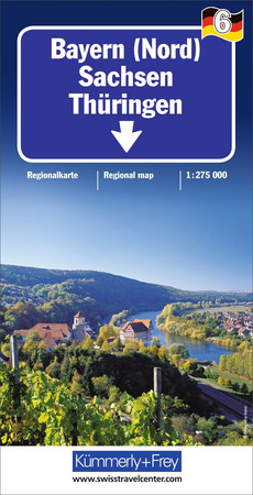 Deutschland, Bayern (Nord), Nr. 06, Regionalkarte 1:275'000