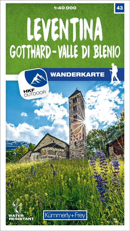 Switzerland, Leventina, No. 43, hiking map 1:40'000