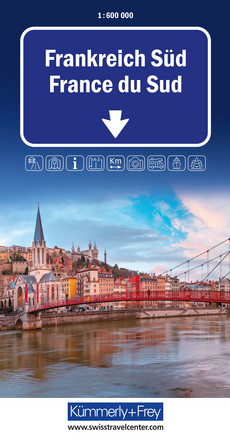 Frankreich (Süd), Strassenkarte 1:600'000