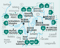 KOMPASS Wanderkarten-Set 699 Südtirol, Alto Adige, South Tyrol (4 Karten) 1:50.000