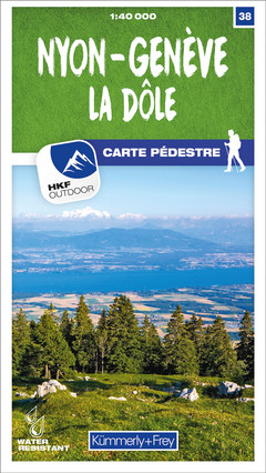 Switzerland, Nyon, Geneva, No. 38, hiking map 1:40'000