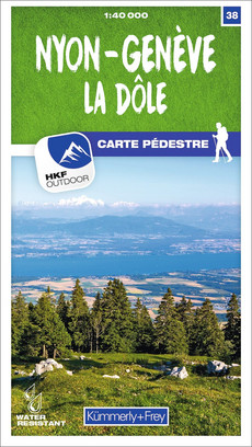 Schweiz, Nyon, Genève, Nr. 38, Wanderkarte 1:40'000