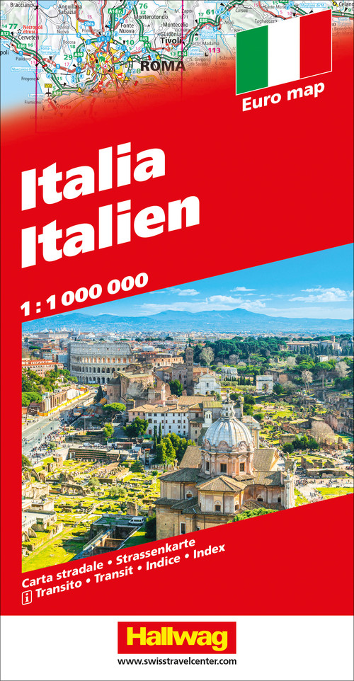 Italien Strassenkarte 1:1 Mio.