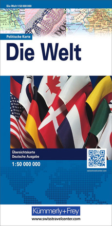 Carte du monde, Carte politique 1:50mio. / édition allemande