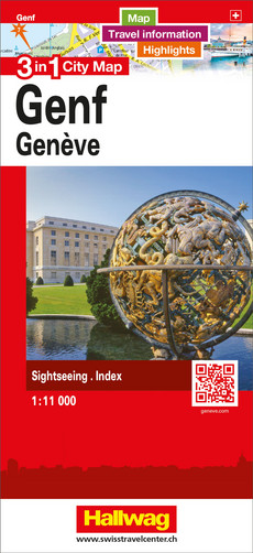 Schweiz, Genf, 3 in 1 City Map 1:11'000