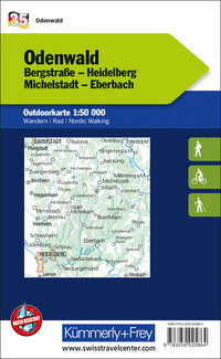 Germany, Odenwald, Nr. 35, Outdoor map 1:50'000 Germany, Odenwald, Nr. 35, Outdoor map 1:50'000