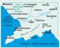 KOMPASS Wanderkarte 682 Penisola Sorrentina, Costiera Amalfitana, Vesuvio, Pompei, Salerno, Sorrento