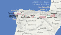 KOMPASS Wanderkarte 133 Spanischer Jakobsweg, Camino Francés 1:100.000