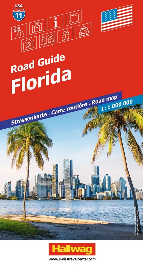 États-Unis, Floride, Nr. 11, Carte routière 1:1Mio.