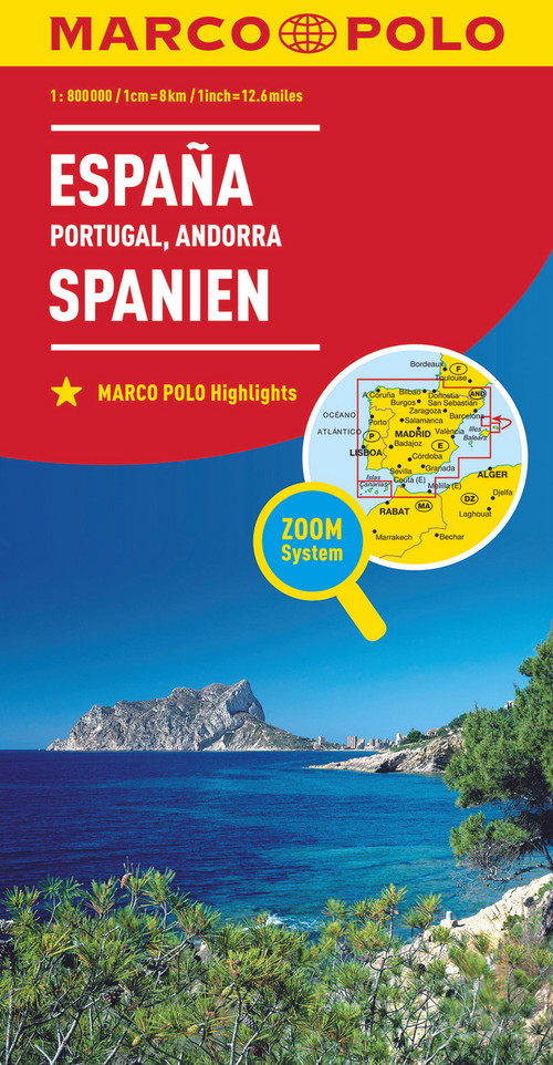 MARCO POLO Länderkarte Spanien, Portugal 1:800 000
