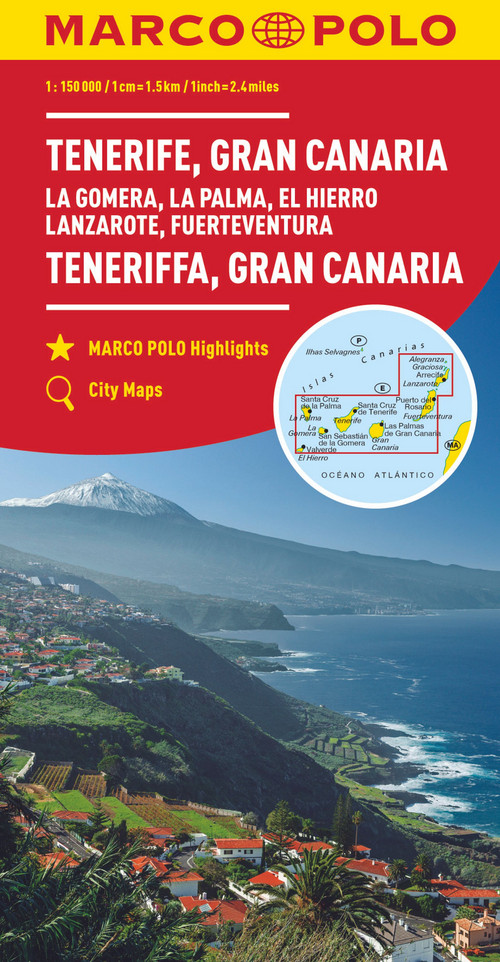 MARCO POLO Karte Teneriffa, Gran Canaria 1:150 000