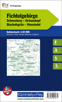 36 Fichtelgebirge, Outdoorkarte Deutschland 1:35 000