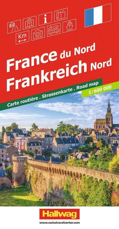 Frankreich (Nord), Strassenkarte 1:600'000 Frankreich (Nord), Strassenkarte 1:600'000