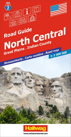 North Central Strassenkarte 1:1 Mio, Road Guide Nr. 2