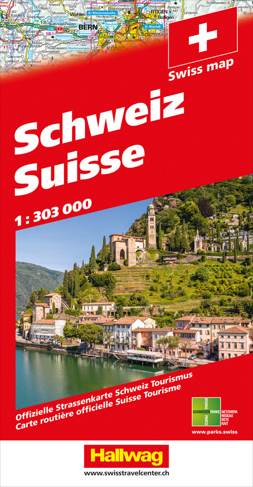 Switzerland 2022 Road map 1:303 000