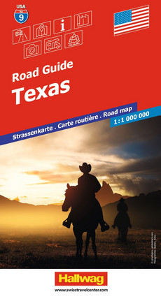 États-Unis, Texas, Nr. 9, Carte routière 1:1Mio.