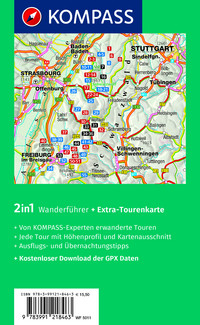 KOMPASS Wanderführer Schwarzwald Mitte-Nord, 50 Touren mit Extra-Tourenkarte