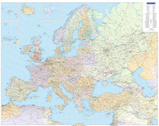 Europa politisch Poster 1:4,5 Mio.
