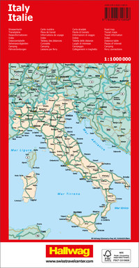 Italien, Strassenkarte 1:1 Mio. Italien, Strassenkarte 1:1 Mio.