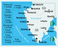 KOMPASS Wanderkarte 238 Istrien, Istra, Istria 1:75.000