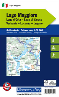 Italien, Lago Maggiore, Nr. 8, Outdoorkarte 1:50'000 Italien, Lago Maggiore, Nr. 8, Outdoorkarte 1:50'000