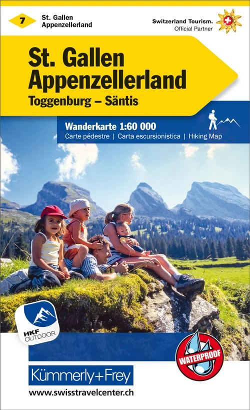 Schweiz, St. Gallen - Appenzellerland, Nr. 07, Wanderkarte 1:60'000