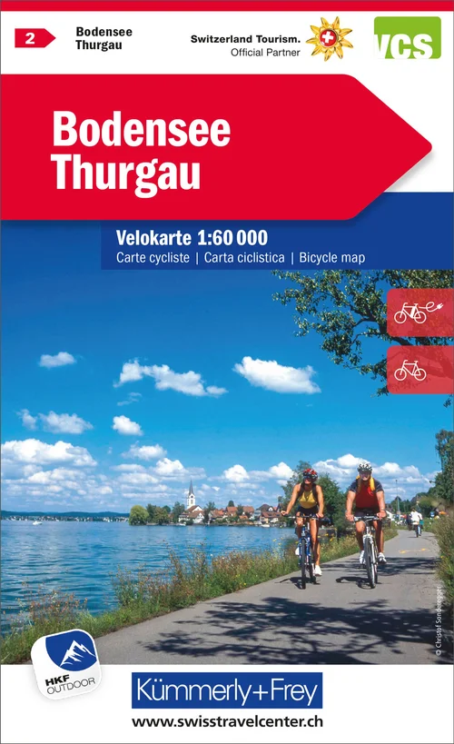 Suisse, Lac de Constance - Thurgovie, No. 2, Carte Vélo 1:60'000