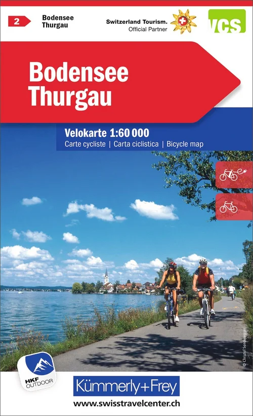 Suisse, Lac de Constance - Thurgovie, No. 2, Carte Vélo 1:60'000