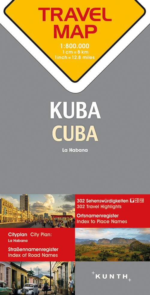 Reisekarte Kuba 1:800.000