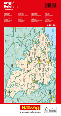 Belgium, Luxembourg, Road map 1:250'000 Belgium, Luxembourg, Road map 1:250'000