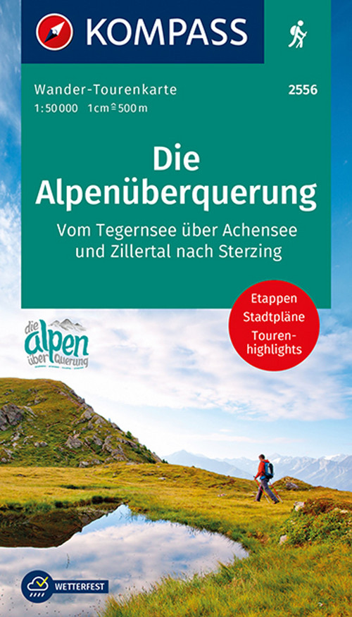 KOMPASS Wander-Tourenkarten 2556 Die Alpenüberquerung