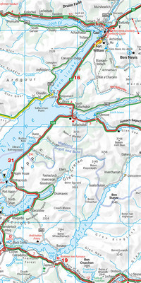 Scotland, Regional Road Map 1:275,000