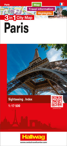 Frankreich, Paris, 3 in 1 City Map 1:17'500