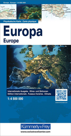 Europe physique 1:4,5 mio.