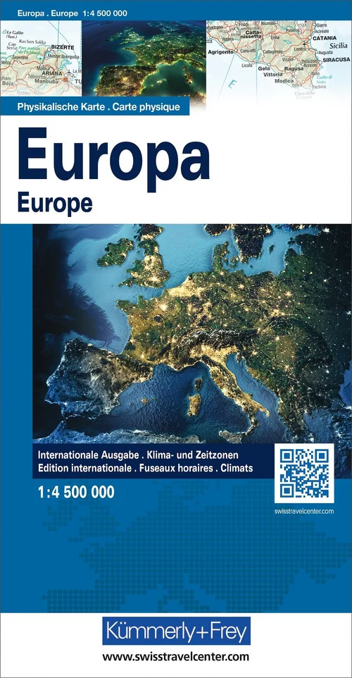 Europe physique 1:4,5 mio.